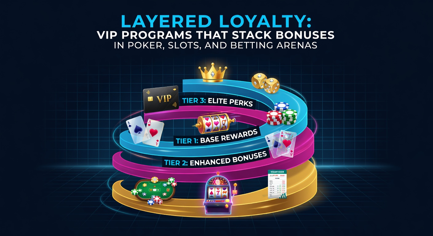 Slots-Maschine mit VIP-Bonus-Stufen und stapelbaren Freispielen in einem Online-Casino